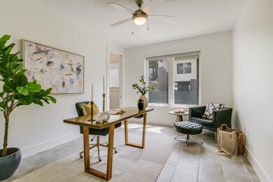 Office space featuring light tile patterned floor