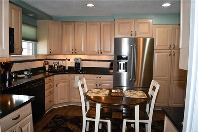 Here is a view of the kitchen from the dining room