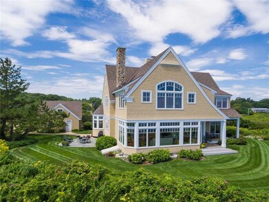 The family room dominates the...