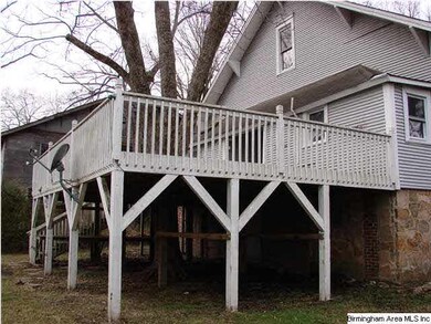 Big deck on the back of the house