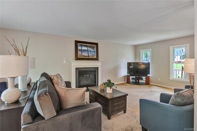 Living/family room view from the eat in area of th
