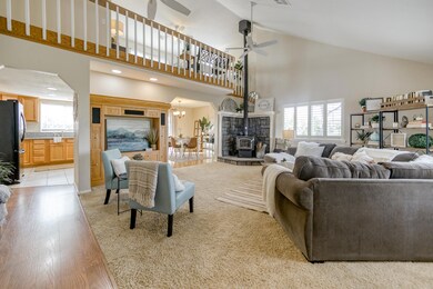 Large Living Room with Vaulted Ceiling