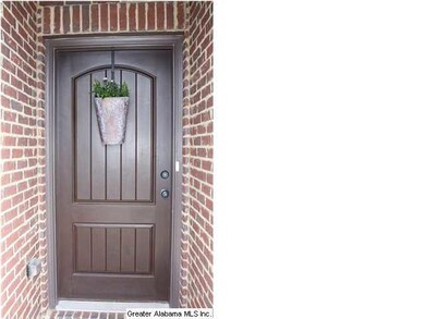 Beautiful wood door at the entrance
