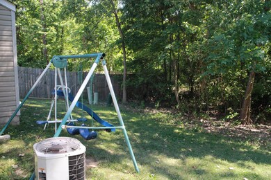 Shaded Back Yard w/ Trees