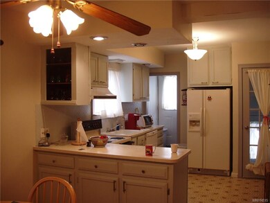 Kitchen, freshly painted.