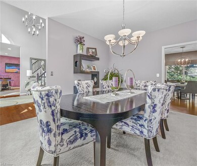 The large Dining room with a high ceiling, updated