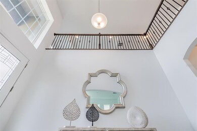Foyer looking up to loft