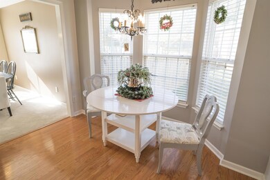 Lots of light in breakfast area