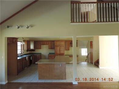 Exterior Front. Looking from the living rm / great