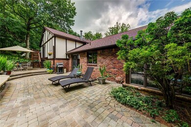 Large brick patio