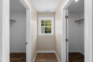 Master bedroom with double walk in closets