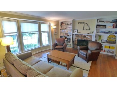 The living room with large windows overlooking the