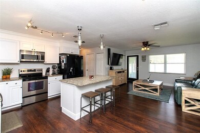 Dining area and kitchen