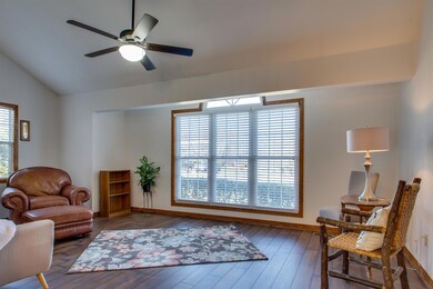 Beautiful living/family room.  Lots of natural light and great vaulted ceilings.