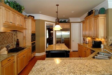 Gourmet kitchen with all of the extras!  Open to large den and breakfast room and opens to covered patio.