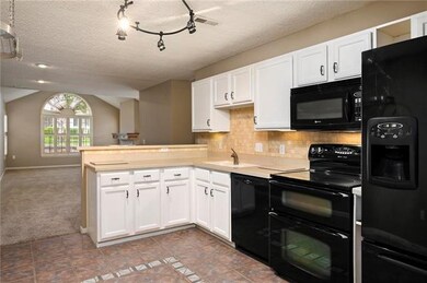 spacious kitchen,  solid surface countertops, all 