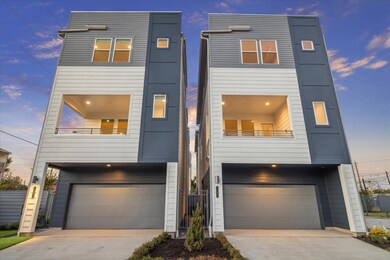 These modern homes boast private driveways with tw
