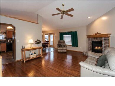 Attractive Hardwood Flooring in Living Room & Hall