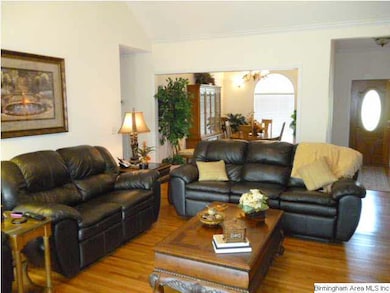 Beautiful hardwood flooring in living room with va