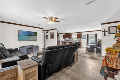 View of the living space from front door