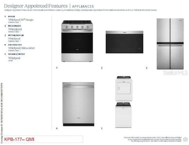 Upgraded appliances included