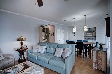 Living room to dining