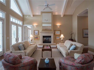 Great room with custom fireplace