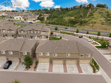 Aerial view of residential area
