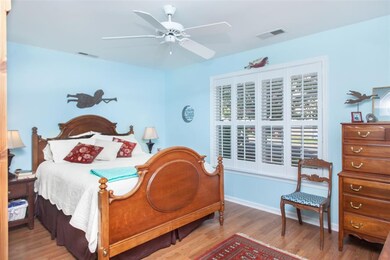 First floor master suite with walk-in closet and p