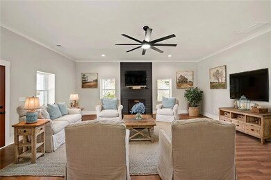 Living room featuring hardwood / wood-style floors