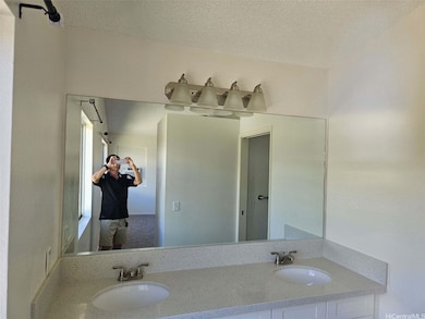 Master bedroom with a large sink cabinet