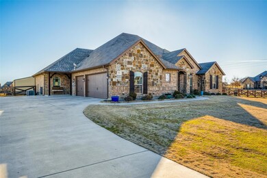 Gorgeous natural stone and clay brick adorn large,