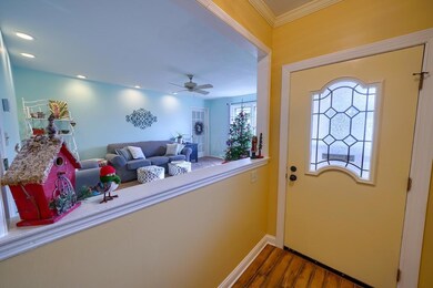 Entry facing front door