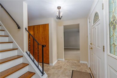 Formal Entryway with new flooring and Large Hall c