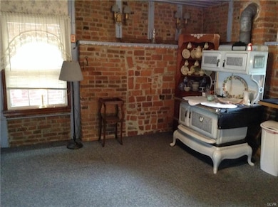Kitchen with antique stove