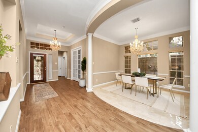 This shot is taken from the living room area—just