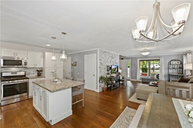 Open Concept Living, Dining and Kitchen