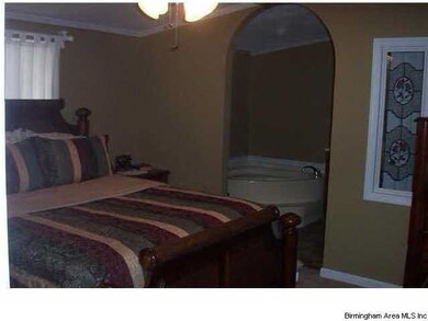 Good size master with glamour bath and walk-in clo