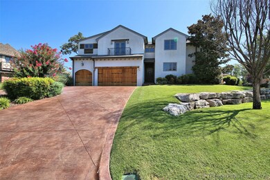 Find the side-entry 3 car garage with attractive s