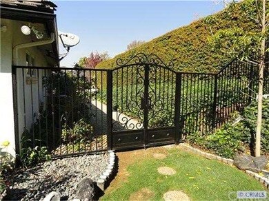 Side yard with gate