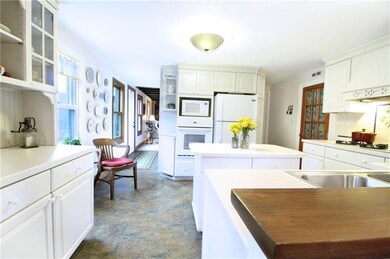 View from the sitting room to the kitchen showing 