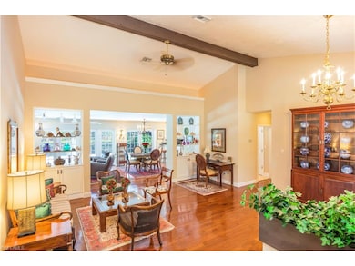 Entry showing exposed wood beam