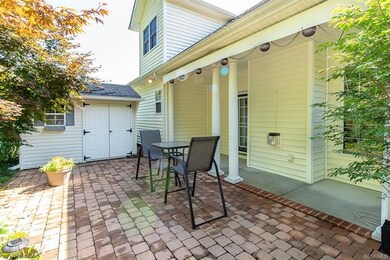 Private back patio