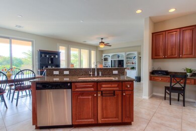 SS appliances/desk area