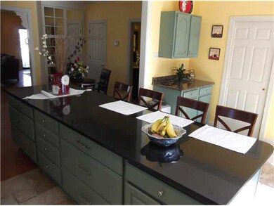 This is a new renovation to kitchen.  Island bar w