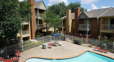 This photo showcases a cozy apartment complex with