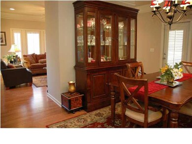 Dining area opens to kitchen
