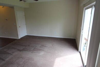 Living room with backyard access
