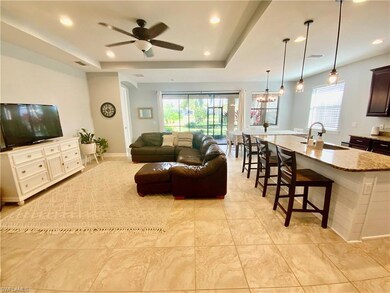 Open concept living room & kitchen