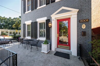 Spacious front porch